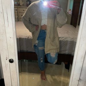 Top shop Cream Tan Cardigan